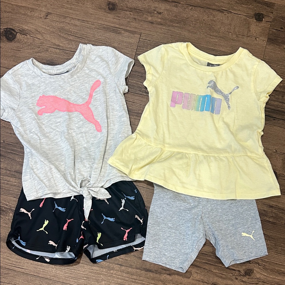 Puma Kids Set - Gray, Yellow, and Black